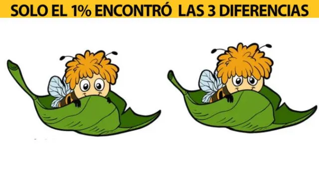 Ubica las 3 diferencias del reto en solo 5 segundos