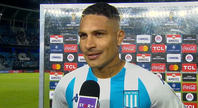 Paolo Guerrero resaltó victoria de Racing sobre Aucas por Copa Libertadores