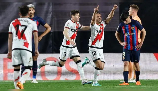 Rayo Vallecano ganó 2-1 al Barcelona