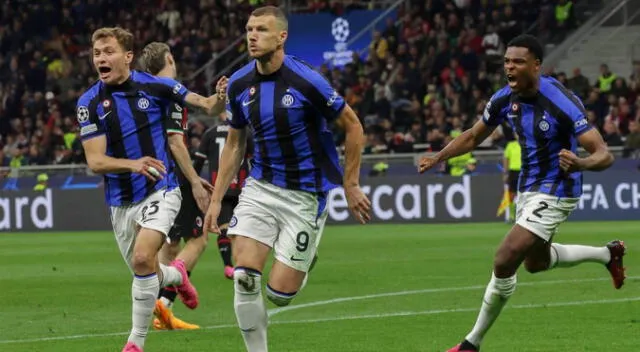 Inter superó al AC Milan por la ida de semifinales de Champions League