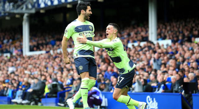 Gündoğan marcó el 3-0 para el City sobre Everton