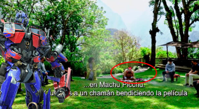 En Cusco, un chamán se encargó de bendecir la película Transformes: el despertar de las bestias.