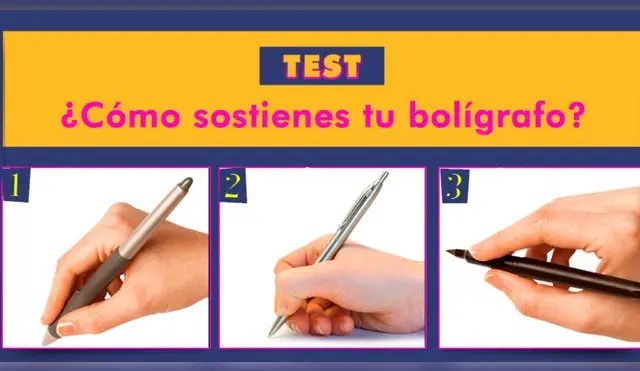 La manera en cómo sostienes tu bolígrafo revelará tu personalidad.