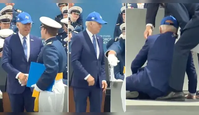 El presidente tuvo que ser auxiliado por personal de las Fuerzas Aéreas y Servicio Secreto.