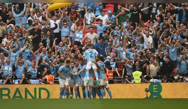 Manchester City va por el triplete: es campeón de la FA Cup 2023 tras derrotar a United (2-1)