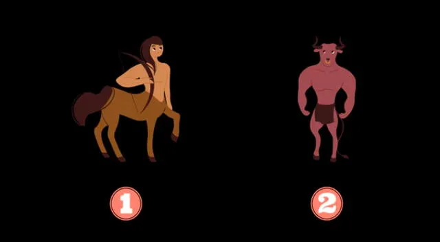 ¿Un centauro o un minotauro? De acuerdo a lo que elijas primero, descubrirás cómo es tu instinto.