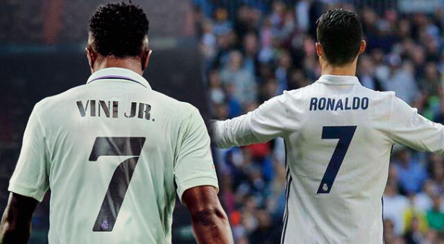 Vinicius lucirá el mítico '7' del Real Madrid que fue usado por Cristiano Ronaldo