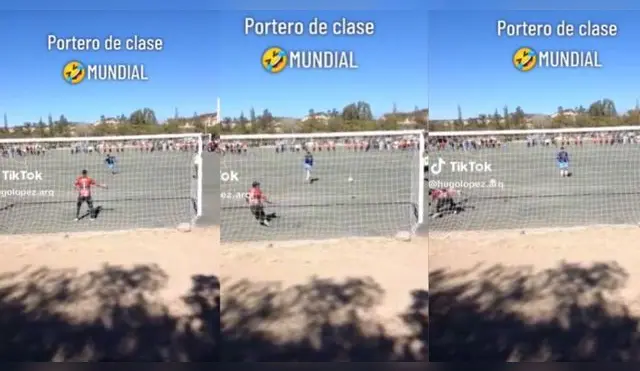 Se metió 'atajadón' en campeonato y es viral en redes sociales.