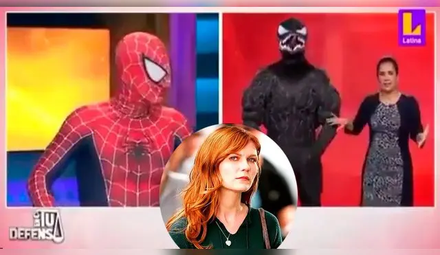 Ambos personajes aparecieron en la TV peruana y protagonizaron una singular pelea.
