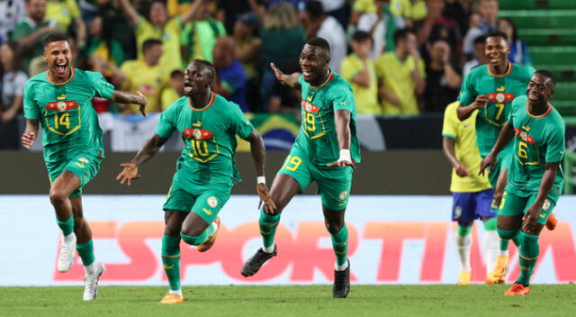 Sadio Mané le encajó dos goles a Brasil en la victoria 4-2 de Senegal Sadio Mané le encajó dos goles a Brasil en la victoria 4-2 de Senegal