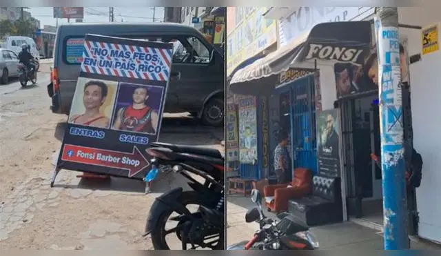 Barbería realizó estrategia de marketing y es viral en redes sociales.