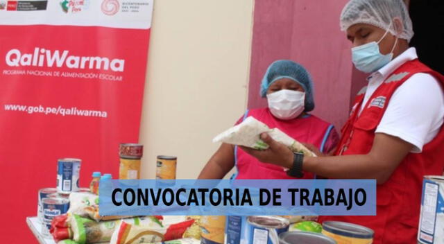 Si estás buscando trabajo, entonces tienes que revisar los puestos que ofrece Qali Warma. Si estás buscando trabajo, entonces tienes que revisar los puestos que ofrece Qali Warma.