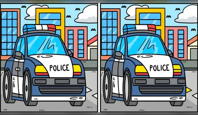 Activa tu VISTA DE HALCÓN y logra ver las 8 desigualdades entre los vehículos policiales en solo 12 segundos.
