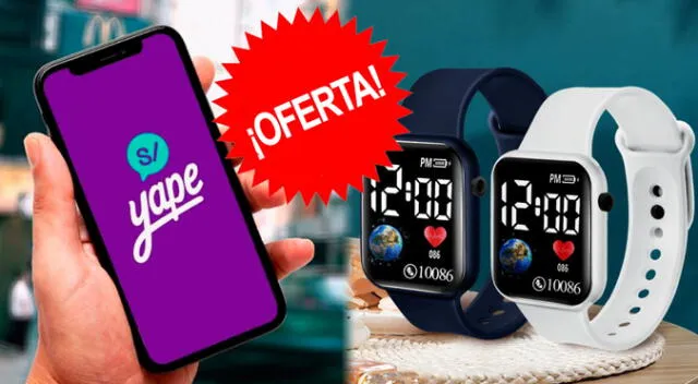 Llévate dos relojes por el precio de S/39.00 comprando con Yape durante todo el mes de julio. Llévate dos relojes por el precio de S/39.00 comprando con Yape durante todo el mes de julio.