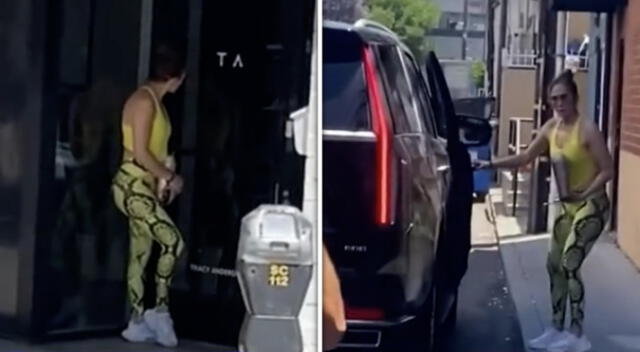 Al subir a su auto, la cantante no dudó es responder duramente al paparazzi. Al subir a su auto, la cantante no dudó es responder duramente al paparazzi.