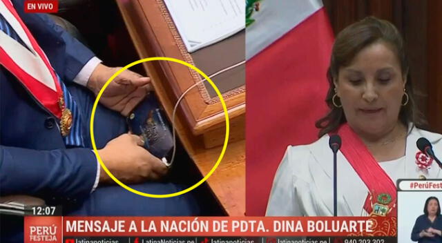 El legislador restó poca importancia al mensaje de la presidenta Dina Boluarte.