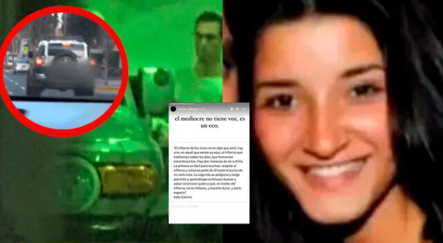 La joven que fue ampayada con el esposo de Maju Mantilla dejó un singular mensjae en Instagram.