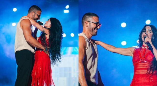 Miguel Ángel Silvestre y Lali Espósito muestran una gran química en el Arenal Sound.