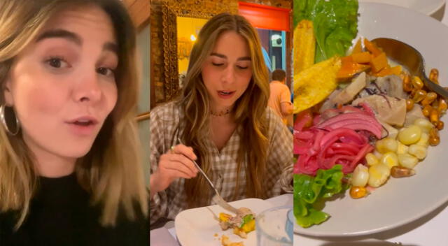 La actriz española de "Al fondo hay sitio" probó platillos de Perú en Europa junto a sus amigas.