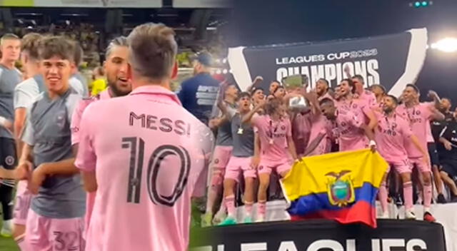 El emotivo gesto de Messi con excapitán del Inter de Miami tras llevarse la Leagues Cup