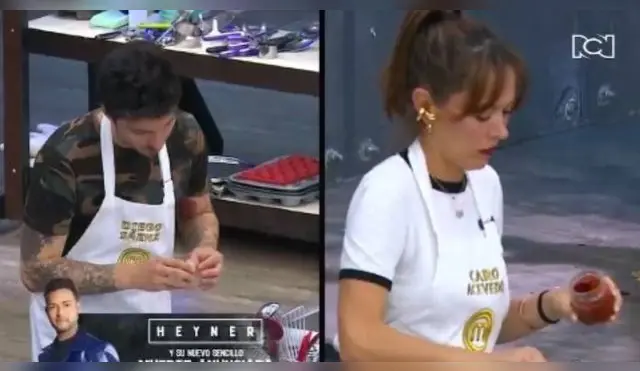Los participantes del reality tuvieron que trabajar en equipo para no ponerse el delantal negro.