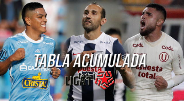 Tabla acumulada de la Liga 1 en la fecha 11 del Clausura.