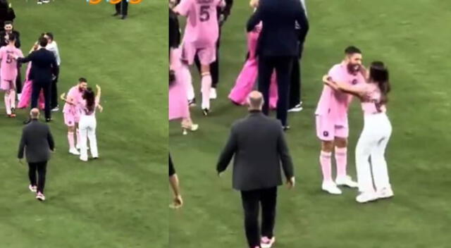 Antonella Rocuzzo confunde a Messi con otro jugador