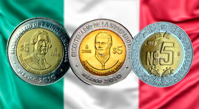 Una moneda de 5 pesos conmemorativa bicentenario de la Independencia de México puede venderse en más de $500 mil. Una moneda de 5 pesos conmemorativa bicentenario de la Independencia de México puede venderse en más de $500 mil.