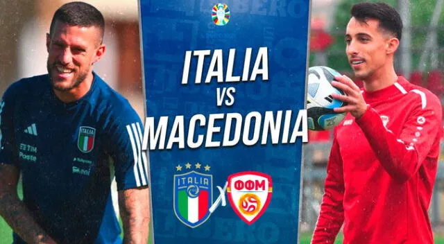 Italia vs. Macedonia del Norte EN VIVO.
