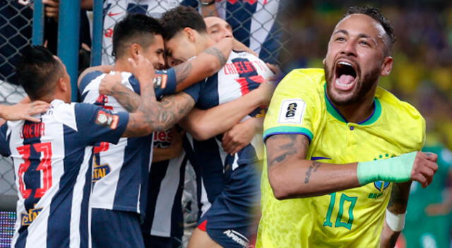 Neymar mostró su admiración por jugador de Alianza Lima y le pidió que firme su camiseta Neymar mostró su admiración por jugador de Alianza Lima y le pidió que firme su camiseta