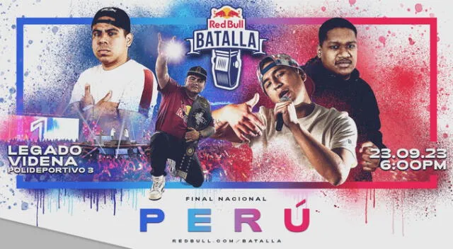 Este sábado 23 de septiembre el Polideportivo 3 de la VIDENA recibirá a la Red Bull Batalla Perú 2023. Este sábado 23 de septiembre el Polideportivo 3 de la VIDENA recibirá a la Red Bull Batalla Perú 2023.