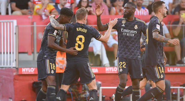 Real Madrid goleó 3-0 a Girona y es líder de LaLiga Real Madrid goleó 3-0 a Girona y es líder de LaLiga
