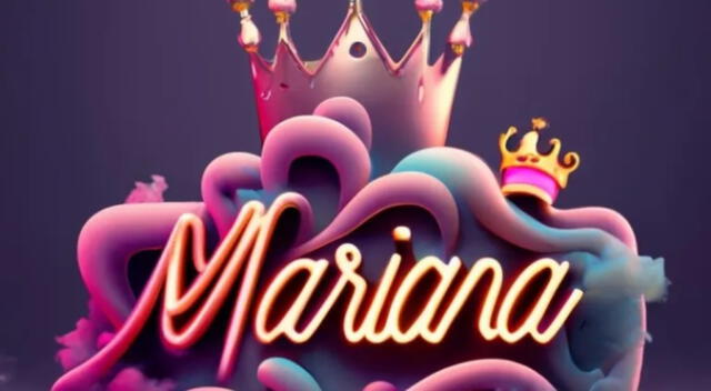 Mariana, nombre 3D con Inteligencia Artificial Mariana, nombre 3D con Inteligencia Artificial