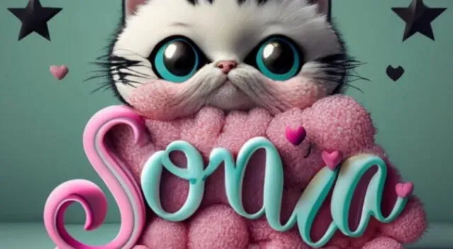 Sonia, nombre en 3D personalizado Sonia, nombre en 3D personalizado