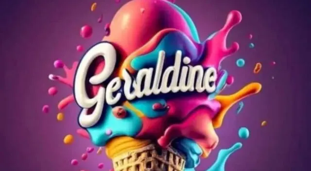 Geraldine, nombre en 3d Geraldine, nombre en 3d