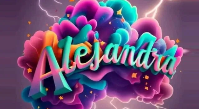 Alejandra, nombre en 3D Alejandra, nombre en 3D