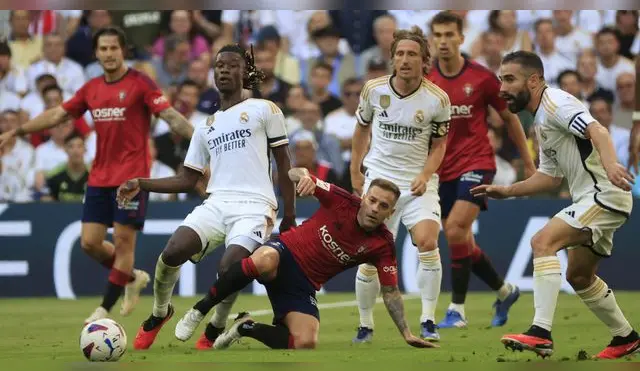 Real Madrid se enfrenta a Osasuna por LaLiga en el Santiago Bernabéu