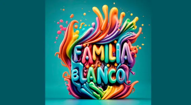 Nombre de la familia Blanco en 3D personalizado gratis con Ideogram ai.