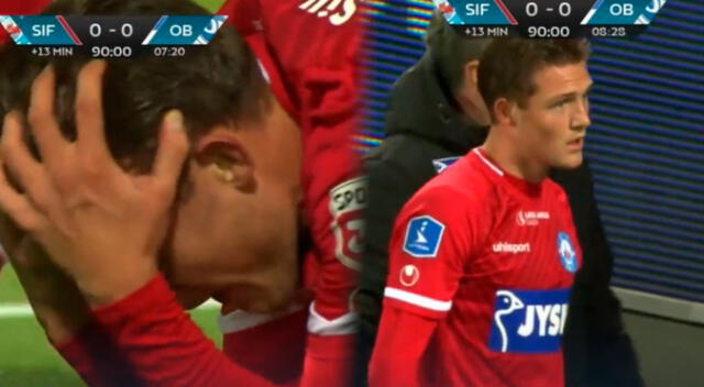 Oliver Sonne recibió golpe en la cabeza y debió ser sustituido del partido de Silkeborg Oliver Sonne recibió golpe en la cabeza y debió ser sustituido del partido de Silkeborg