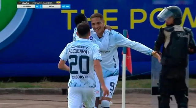 Paolo Guerrero puso el 2-0 de LDU de Quito