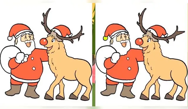 Resuelve uno de los retos visuales de Navidad más entretenidos en redes sociales.