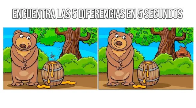 Si logras encontrar las 5 diferencias, podrás demostrar que tienes una inteligencia superior.