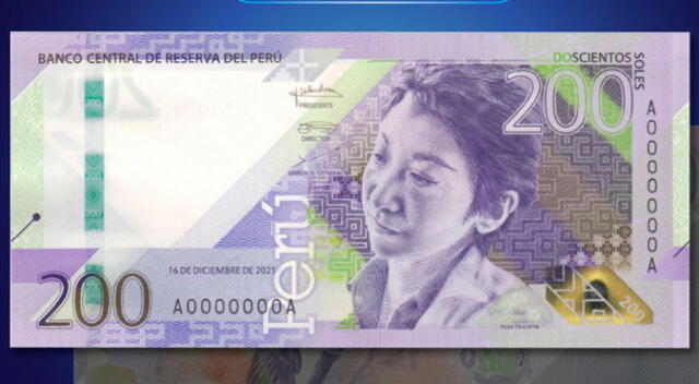 Conoce quién es el personaje que sale en el nuevo billete de 200 soles.