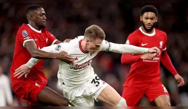 Liverpool y Manchester United igualaron sin goles en Anfield