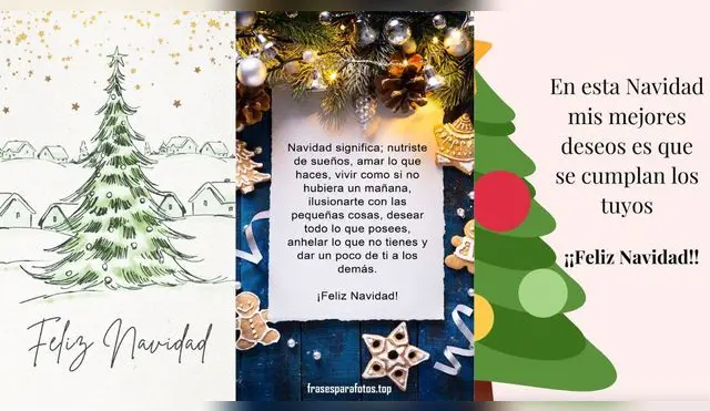 Descubre las mejores frases y mensajes de Navidad para enviar a tus seres queridos.