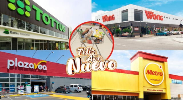 Conoce AQUÍ qué supermercados atienden el 1 de enero en Perú. Conoce AQUÍ qué supermercados atienden el 1 de enero en Perú.
