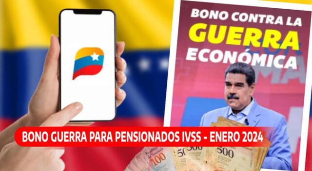 El Bono Guerra para los pensionados del IVSS llegará al Sistema Patria en los próximos días. El Bono Guerra para los pensionados del IVSS llegará al Sistema Patria en los próximos días.