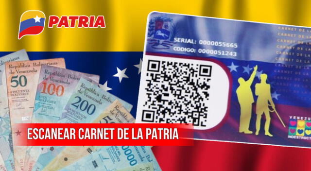 Conoce más detalles sobre cómo escanear el Carnet de la Patria para que te lleguen los bonos.