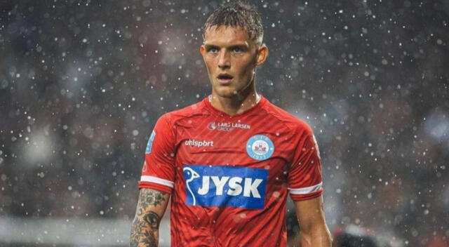 Oliver Sonne fue sorprendido por peruanos en entrenamiento del Silkeborg.