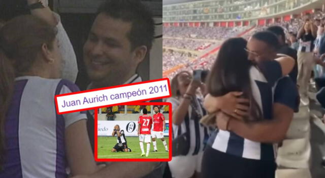 Una pareja se comprometió en la 'Noche Blanquiazul' e hinchas esperan que no sean 'salados'.
